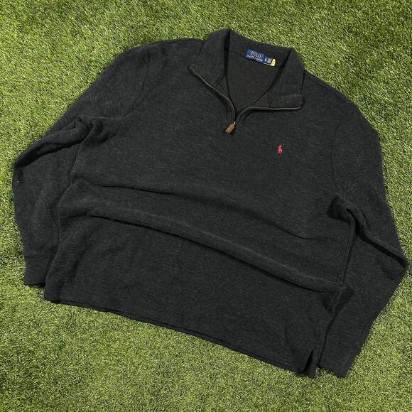 Vintage Polo Ralph Lauren Long Sleeve Pullover Quarter Zip - Picture 1 of 2